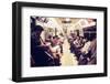 1970s America, Passengers on a Subway Car, New York City, New York, 1972-null-Framed Photo