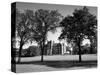 1970s Campus of Emporia College in Kansas with Brick Buildings Nestled Among Trees-null-Stretched Canvas