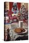 1970s CHRISTMAS INDOOR LIVING ROOM WITH TREE TOYS PRESENTS AND COOKIES AND MILK SNACK FOR SANTA...-Panoramic Images-Stretched Canvas