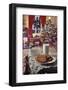 1970s CHRISTMAS INDOOR LIVING ROOM WITH TREE TOYS PRESENTS AND COOKIES AND MILK SNACK FOR SANTA...-Panoramic Images-Framed Photographic Print