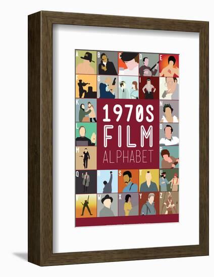 1970s Film Alphabet - A to Z-Stephen Wildish-Framed Giclee Print