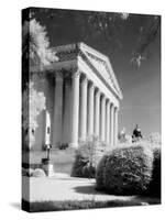 1970s Infrared Photograph Front of Supreme Court Building Washington DC-null-Stretched Canvas