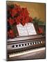 1970s PIANO CAROLS FLOWERS POINSETTIA-Panoramic Images-Mounted Photographic Print