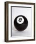 1970s Pool Billiard Ball Eight Ball-null-Framed Premium Photographic Print