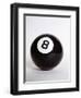 1970s Pool Billiard Ball Eight Ball-null-Framed Premium Photographic Print