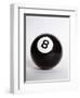 1970s Pool Billiard Ball Eight Ball-null-Framed Premium Photographic Print