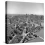 1970s SKYLINE ART MUSEUM AND CITY HALL PHILADELPHIA PA USA-Panoramic Images-Stretched Canvas