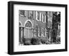 1970s Street Scene Residential Townhouses in Urban Inner City Philadelphia,, PA-null-Framed Photographic Print