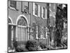 1970s Street Scene Residential Townhouses in Urban Inner City Philadelphia,, PA-null-Mounted Photographic Print