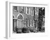 1970s Street Scene Residential Townhouses in Urban Inner City Philadelphia,, PA-null-Framed Photographic Print