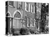 1970s Street Scene Residential Townhouses in Urban Inner City Philadelphia,, PA-null-Stretched Canvas