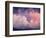 1970s SUNSET DRAMATIC CUMULUS CLOUDS & MOON-Panoramic Images-Framed Photographic Print