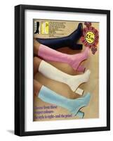 1970s UK Platform Boots Catalogue/Brochure Plate-null-Framed Giclee Print