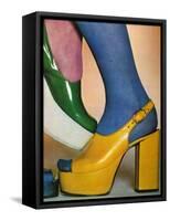 1970s UK Platform Shoes Catalogue/Brochure Plate-null-Framed Stretched Canvas