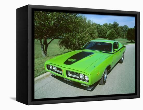 1971 Dodge Charger R - T 440 Magnum-null-Framed Stretched Canvas