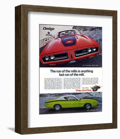 1971 Dogde Charger Super Bee-null-Framed Art Print