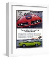 1971 Dogde Charger Super Bee-null-Framed Art Print