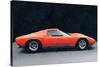 1971 Lamborghini Miura P400 S Watercolor-NaxArt-Stretched Canvas