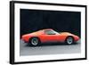 1971 Lamborghini Miura P400 S Watercolor-NaxArt-Framed Art Print