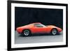 1971 Lamborghini Miura P400 S Watercolor-NaxArt-Framed Art Print