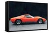 1971 Lamborghini Miura P400 S Watercolor-NaxArt-Framed Stretched Canvas