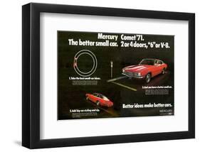 1971 Mercury - Better Cars-null-Framed Art Print