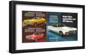 1971 Mercury - Better Ideas-null-Framed Art Print