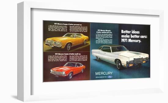 1971 Mercury - Better Ideas-null-Framed Art Print