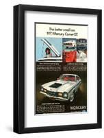 1971 Mercury-Better Small Car-null-Framed Art Print