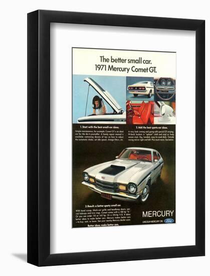 1971 Mercury-Better Small Car-null-Framed Art Print