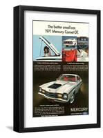 1971 Mercury-Better Small Car-null-Framed Art Print