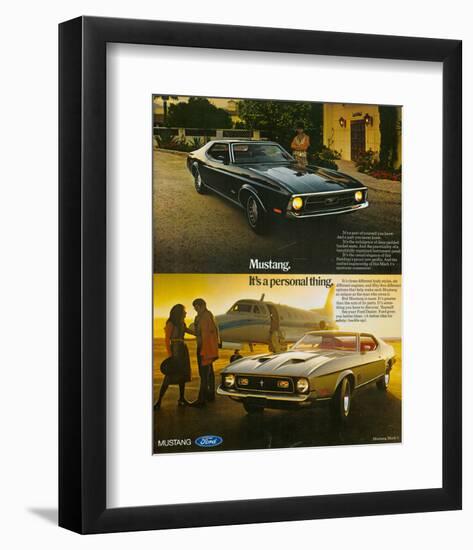 1971 Mustang Part of Yourself-null-Framed Art Print