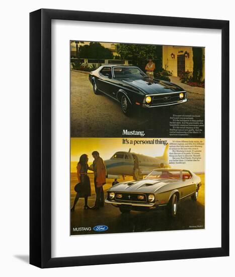 1971 Mustang Part of Yourself-null-Framed Art Print
