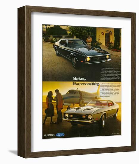 1971 Mustang Part of Yourself-null-Framed Art Print