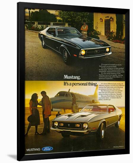 1971 Mustang Part of Yourself-null-Framed Art Print