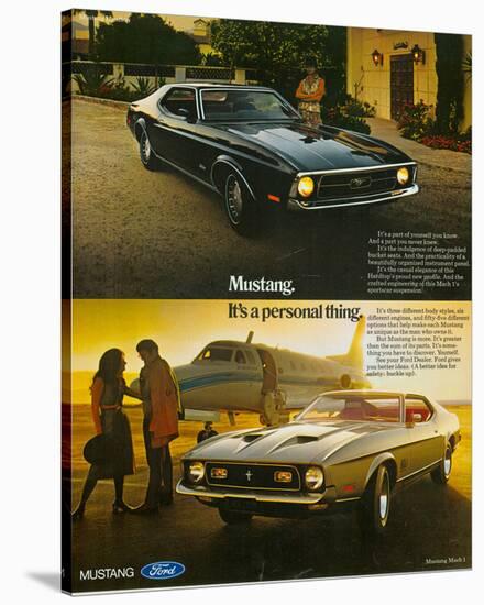 1971 Mustang Part of Yourself-null-Stretched Canvas