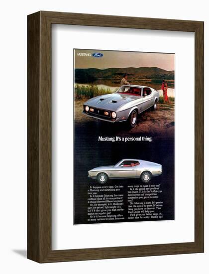 1971 Mustang - Personal Thing-null-Framed Premium Giclee Print