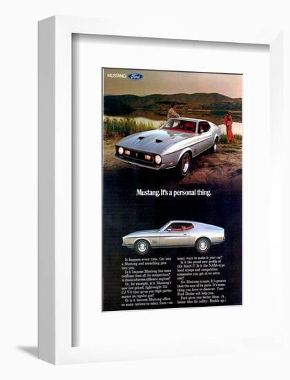 1971 Mustang - Personal Thing-null-Framed Art Print