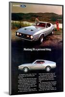 1971 Mustang - Personal Thing-null-Mounted Art Print