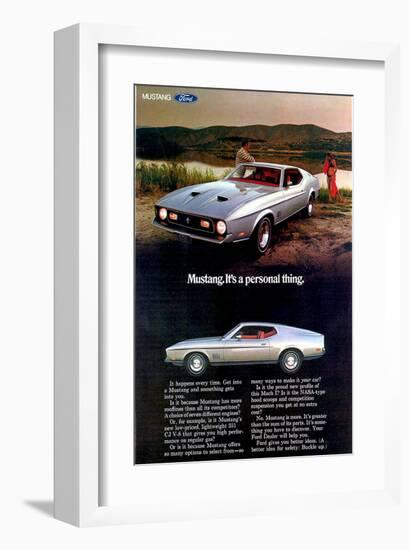 1971 Mustang - Personal Thing-null-Framed Art Print