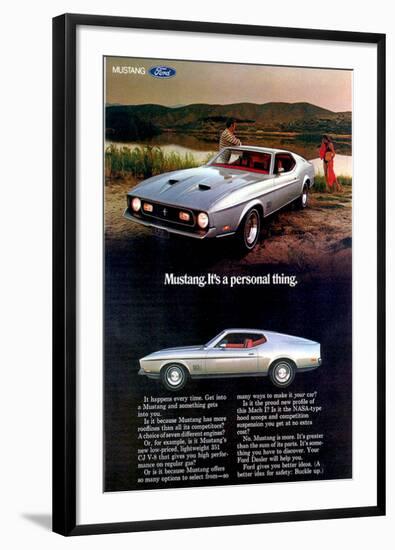 1971 Mustang - Personal Thing-null-Framed Art Print