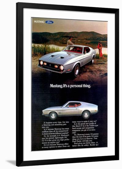 1971 Mustang - Personal Thing-null-Framed Art Print