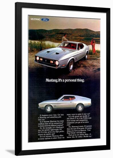 1971 Mustang - Personal Thing-null-Framed Art Print