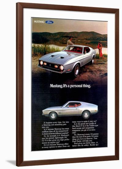 1971 Mustang - Personal Thing-null-Framed Art Print