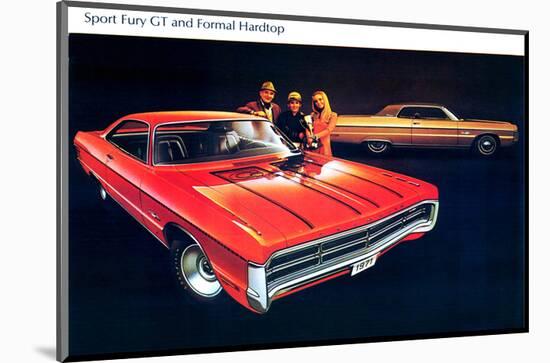 1971 Plymouth Fury GT &Hardtop-null-Mounted Art Print