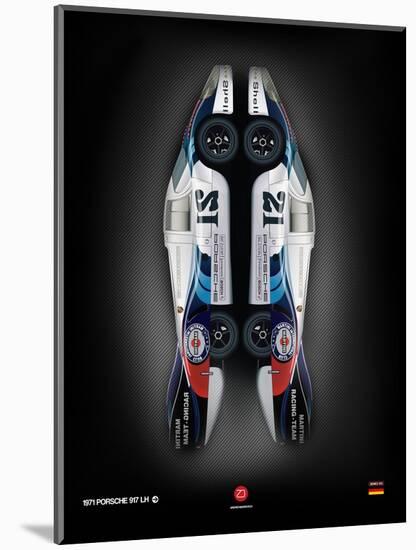 1971 Porsche 917 Martini Rossi II-NaxArt-Mounted Art Print