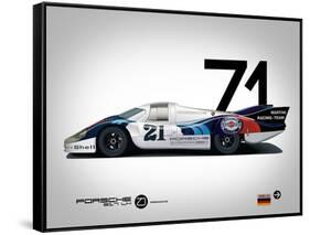 1971 Porsche 917 Martini Rossi-NaxArt-Framed Stretched Canvas