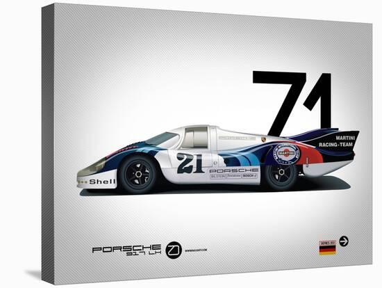 1971 Porsche 917 Martini Rossi-NaxArt-Stretched Canvas