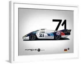 1971 Porsche 917 Martini Rossi-NaxArt-Framed Art Print