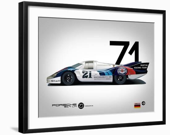 1971 Porsche 917 Martini Rossi-NaxArt-Framed Art Print